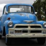 Front right 1955 Chevy Truck Blue For Sale
