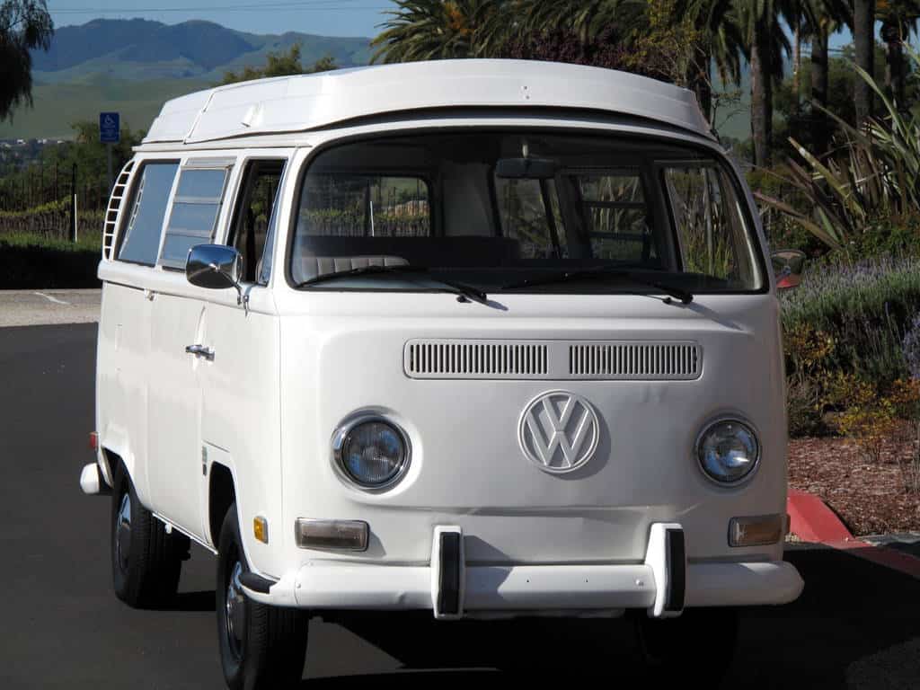 1970 White VW Bus For Sale Front
