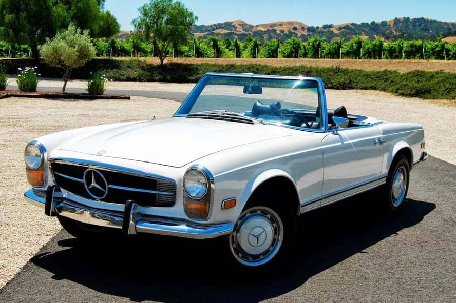 1970-Mercedes-280SL-White ready for an appraisal