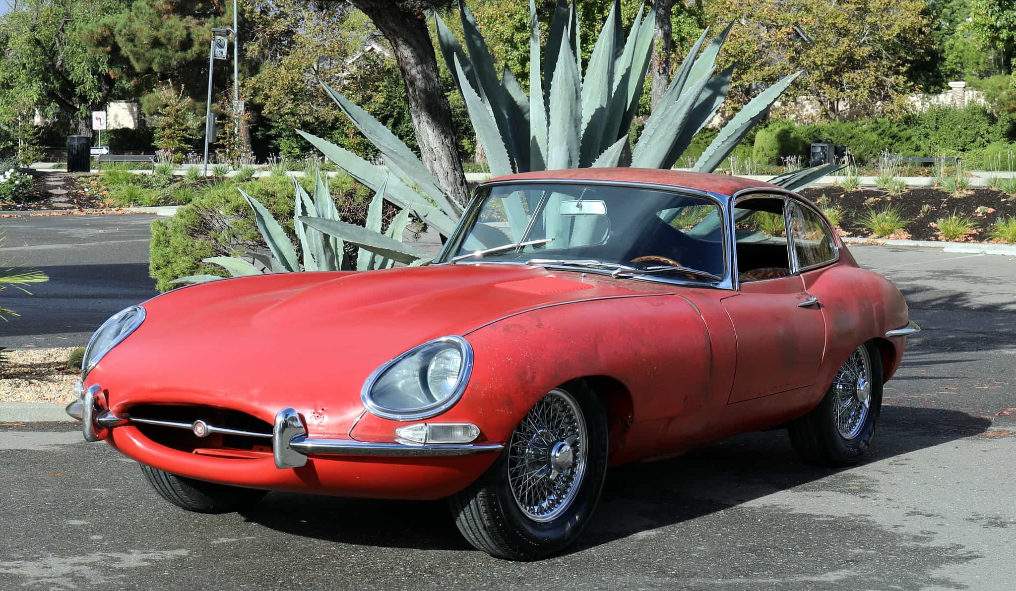 red jaguars car